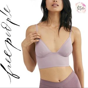 Free People Sage Longline Amethyst Bralette